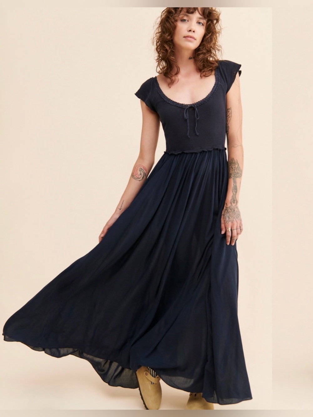 free people $180 Eloise dress fits big LC